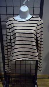 lot 237 image: Sweater navy stripe size large