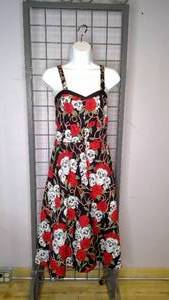lot 351 image: Halter Dress orange apple size small