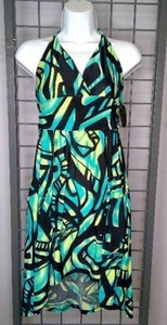 lot 361 image: Halter Dress green apple bottoms size medium