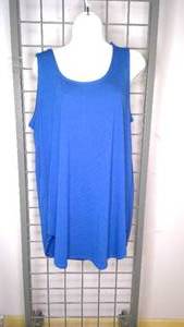 lot 375 image: Tank top royal blue size 1X
