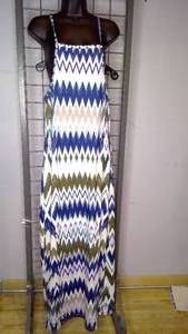 lot 387 image: Maxi Dress pinkblue size medium