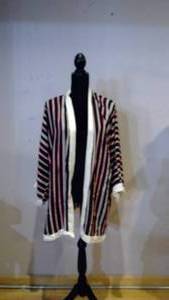 lot 419 image: Kimono Navy blue striped size OS