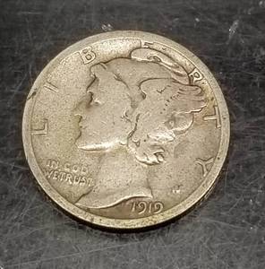 1919-S US MERCURY DIME