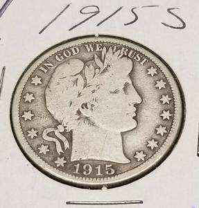 1915-S US BARBER HALF DOLLAR