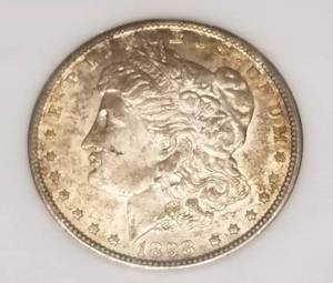 1898-O MORGAN SILVER DOLLAR MS65 PCI NICELY TONED