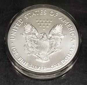 2021 type 1 AMERICAN SILVER EAGLE 1 TROY OZ .999 FINE SILVER IN AIRTITE