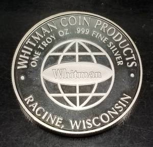 1990 WHITMAN REDBOOK 1 TROY OZ .999 FINE SILVER ROUND