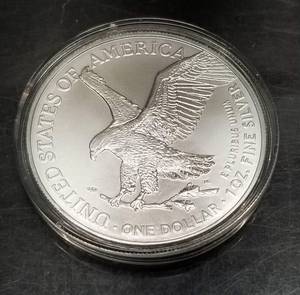 2022 AMERICAN SILVER EAGLE 1 TROY OZ .999 FINE SILVER IN AIRTITE