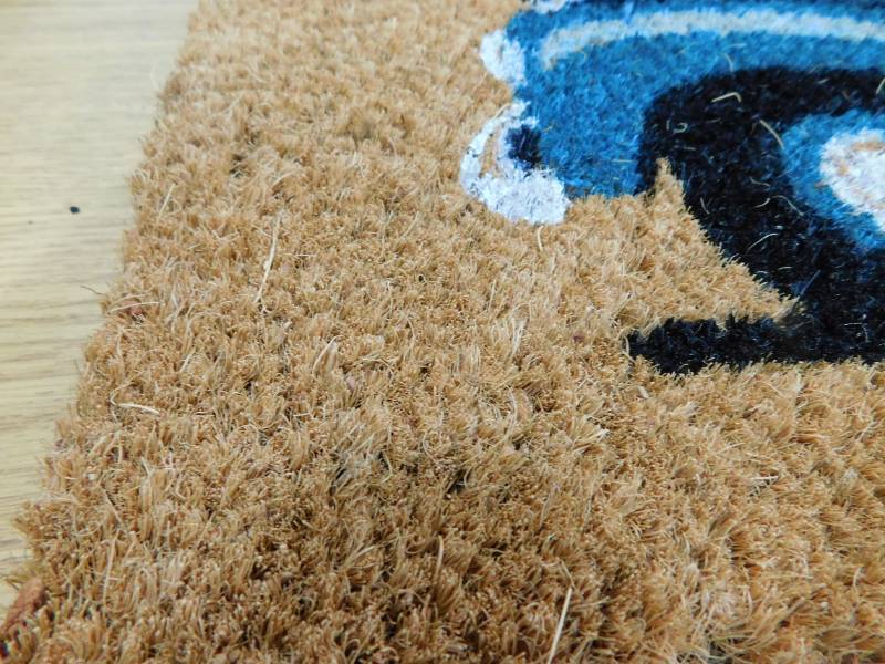 lot 116 image: Home Accents Holiday Happy Harvest Truck 18 in. x 30 in. Coir Door Mat