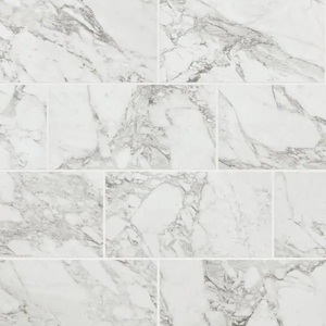 lot 7 image: Marazzi EpicClean Milton Arabescato Marble 12 in. x 24 in. Glazed Porcelain Floor and Wall Tile (374 sq. ft.)