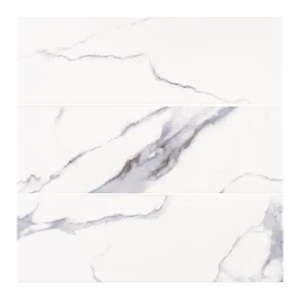 lot 15 image: Jeffrey Court Glossy Ocean Carrara White 4 in. x 12 in. Glossy Ceramic Wall Tile (53 sq. ft.)