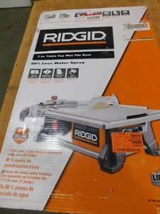 lot 92 image: RIDGID 6.5 Amp Corded 7 in. Table Top Wet Tile Saw