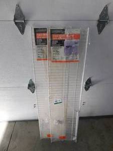 lot 95 image: (2) Everbilt 4ft x 12in Fixed Mount Shelf Kit