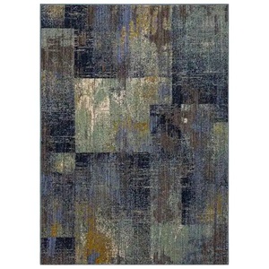 lot 29 image: Home Decorators Collection Empire Periwinkle 5 ft. x 7 ft. Geometric Area Rug