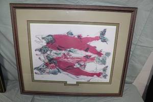lot 359 image: Fish by Richard D. Aligis #125750 Signed Print in a Wood FrameDouble Matte