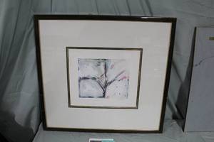 lot 358 image: Blossom II by V. Katlein #7283 Signed Original Artwork in a FrameSingle Matte