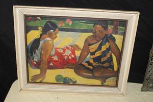lot 364 image: P. Gauguin Vintage Print in a Frame