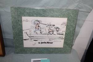lot 369 image: The Hunting Partner by Jim Snook circa 1979 Signed Print in a FrameSingle Matte