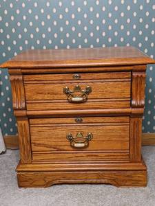 lot 93 image: Reflections 2-Drawer Wood Night Stand