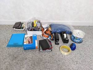 lot 107 image: Lot of Assorted Office Supplies - Photo paper, Paper Clips, Tape Dispenser, and more