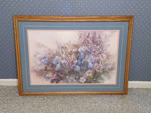 lot 148 image: Lena Liu Romantic Garden Framed Art