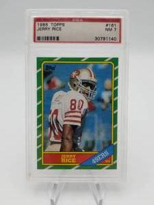 Jerry Rice 1986 Topps RC #161 PSA 7 Near Mint