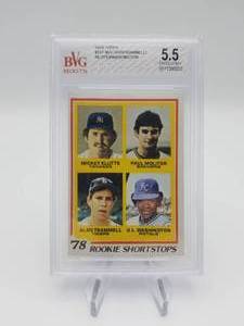 Molitor Trammell 1978 Topps Rookie Card #707 BVG 5.5 EX