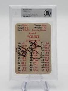 Robin Yount BGS Certified Auto APBA Playing Card
