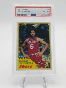 Julius Erving 1981 Topps #30 PSA 6 Ex-MT