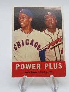 Ernie Banks Hank Aaron 1963 Topps Power Plus #242 (2)