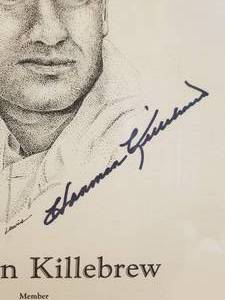Harmon Killebrew Wall Plaque Autographed & Limited 13300