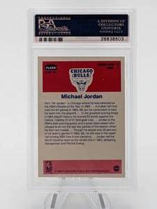 1986 Michael Jordan Fleer Sticker RC #8 PSA 7