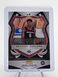 2020 Anthony Edwards Prizm Green Parallel RC High Grade