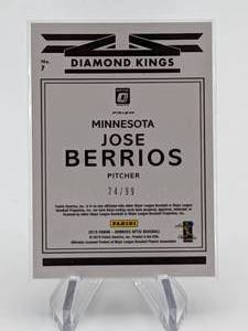 2019 Jose Berrios Donruss Diamond Kings #99 Baseball Card