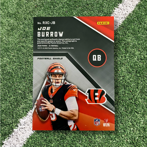 2020 Joe Burrow 11 RPA NFL Shield XR Rookie Xcellence Football Card