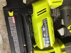 RYOBI ONE 18V Cordless AirStrike 16-Gauge 2-12 in. Straight Finish Nailer (Tool Only) with Sample Nails