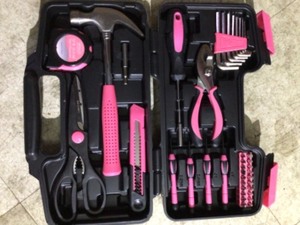 Apollo General Tool Set in Pink (39-Piece)