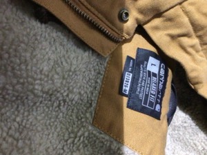 Carhartt Mens Large Brown Cotton Washed Duck Bartlett Jacket