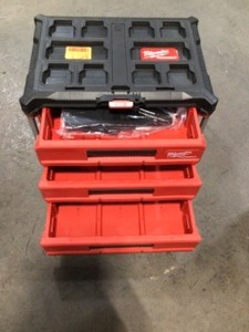 Milwaukee PACKOUT 22 in. Modular 3-Drawer Tool Box with Metal Reinforced Corners