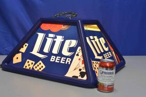 Large hanging Lite Beer light