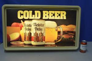Meister Brau Cold Beer light up sign