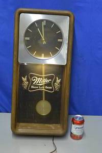 Miller High Life Lighted Pendulum Clock