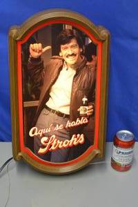 Spanish Strohs advertising sign