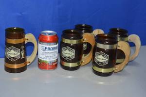 Grain belt mugs 4 identical 1 taller and different logo