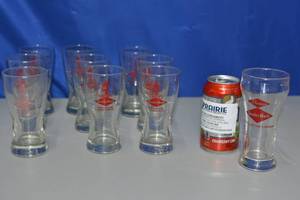 10 grain belt glasses. 9 matching 1 premium