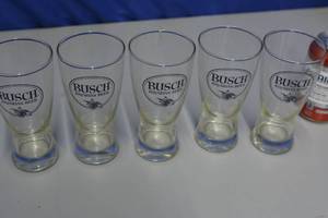 qty of 20 Busch Bavarian Beer glasses