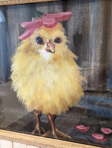 lot 40 image: Small Framed Chick Print