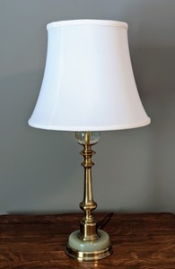 lot 49 image: Marble Base Table Lamp