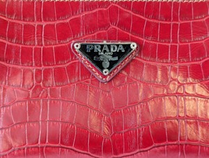 lot 72 image: Prada Alligator Print Handbag