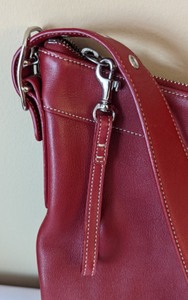 lot 74 image: Coach Red Leather Tote